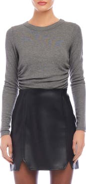 FIFTEEN TWENTY Side Shirred Rib Top