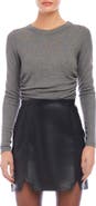 FIFTEEN TWENTY Side Shirred Rib Top