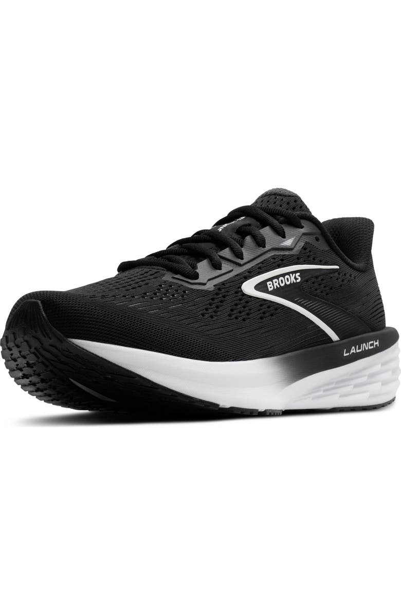 Brooks Launch 12 Running Sneaker, Alternate, color, Black/ Grey/ White