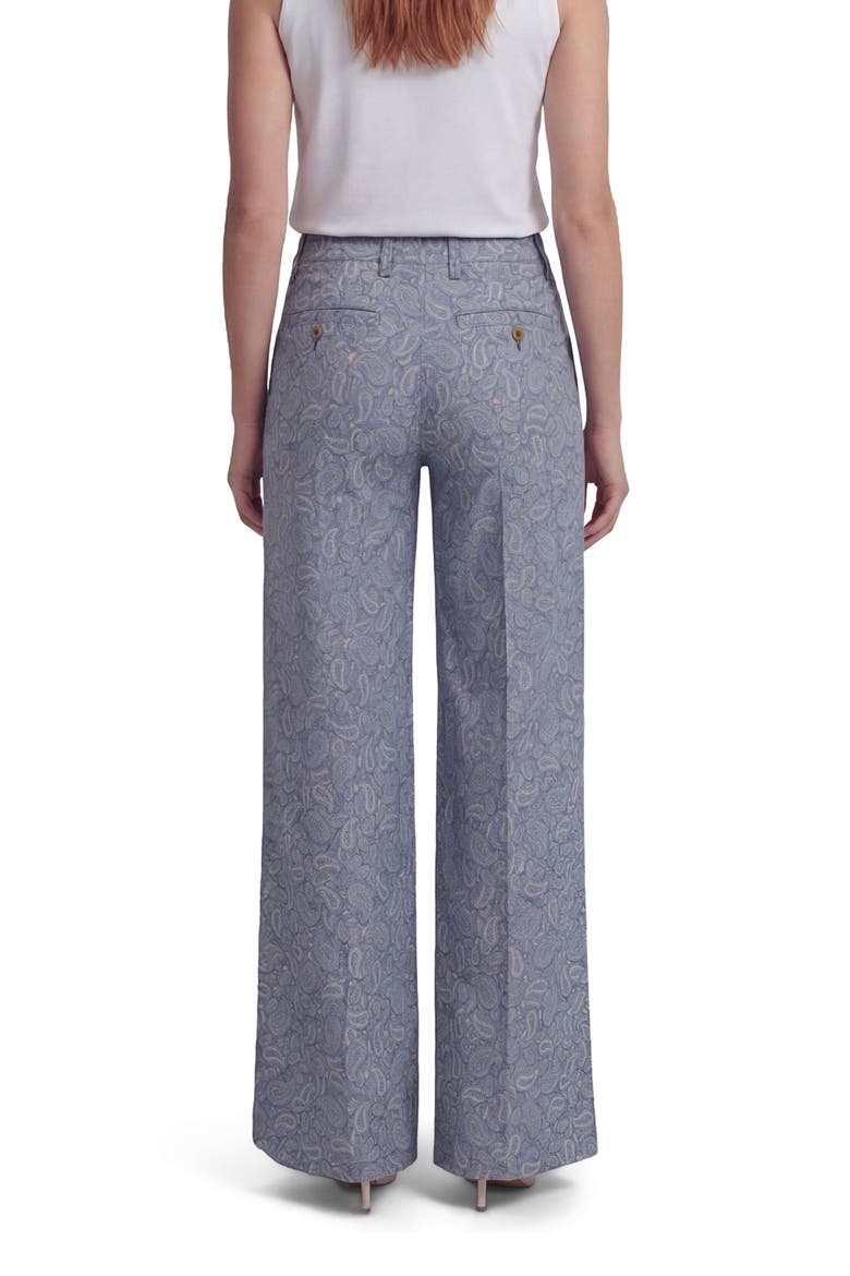 Paisley Pile Womens Wide-leg Pant, Alternate, color, PAISLEY PILE NATURAL