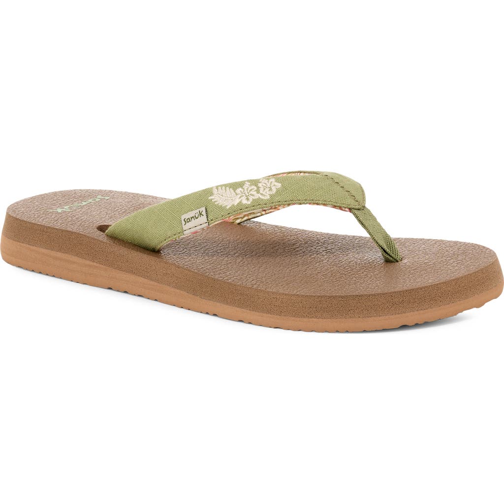 Sanuk Yoga Paradise Ii Flip Flop In Multi