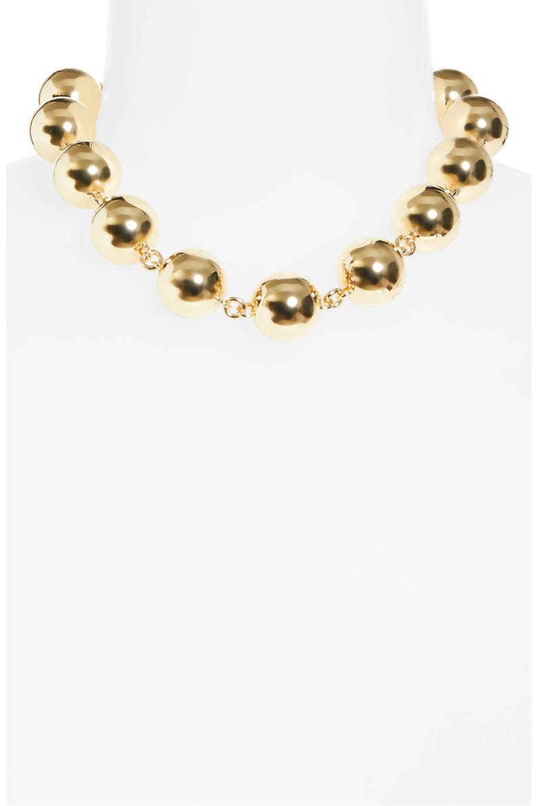 Ball Necklace, Alternate, color, GOLD