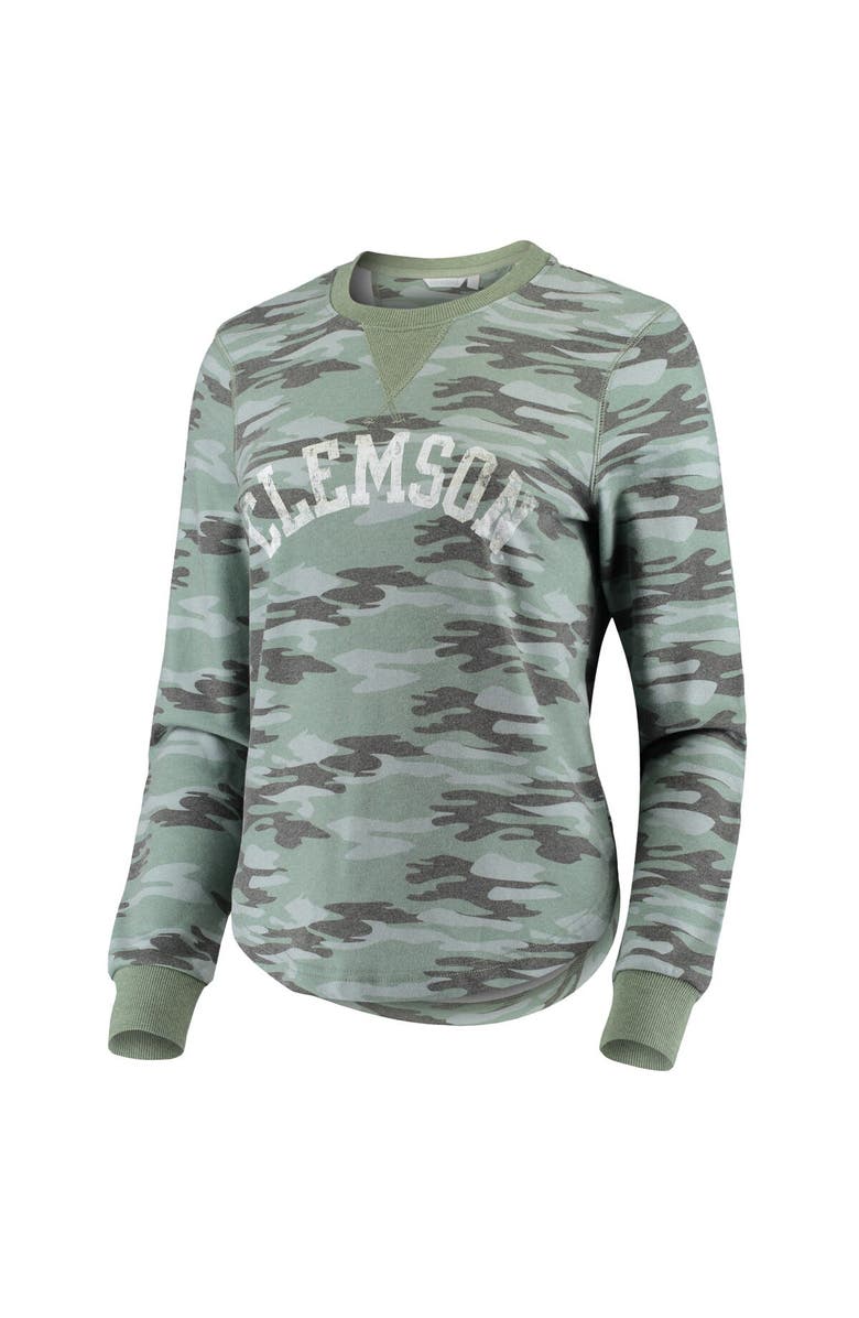CAMP DAVID Women's Camo Clemson Tigers Comfy Pullover Sweatshirt, Alternate, color, 