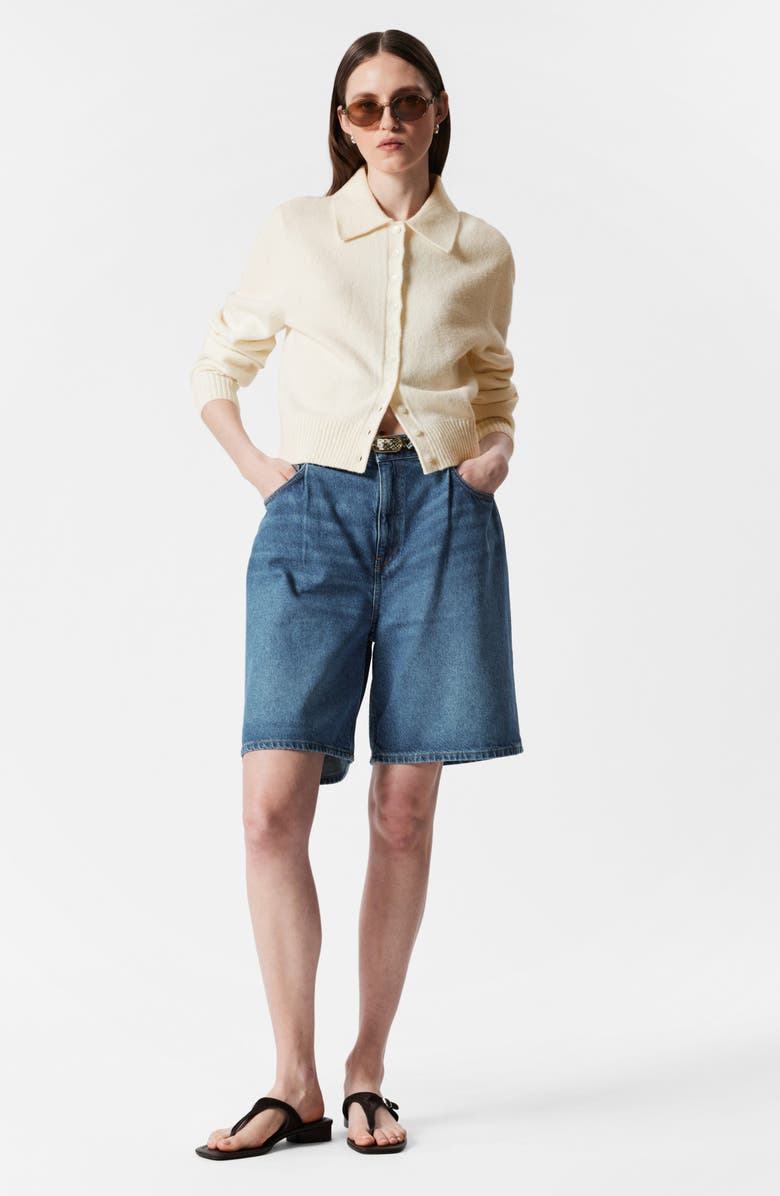 & Other Stories Collared Cardigan, Alternate, color, White Dusty Light