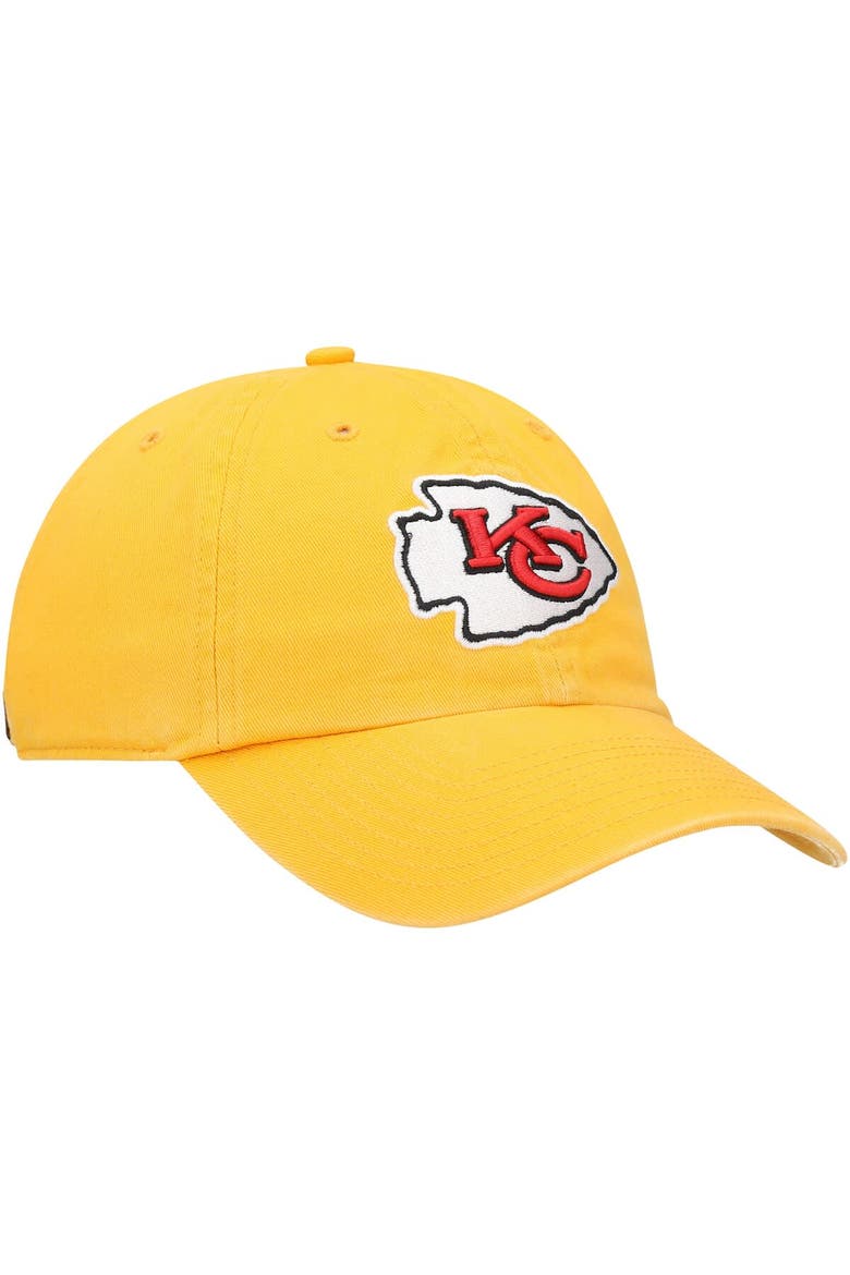Men's '47 Gold Kansas City Chiefs Secondary Clean Up Adjustable Hat, Alternate, color, Gold