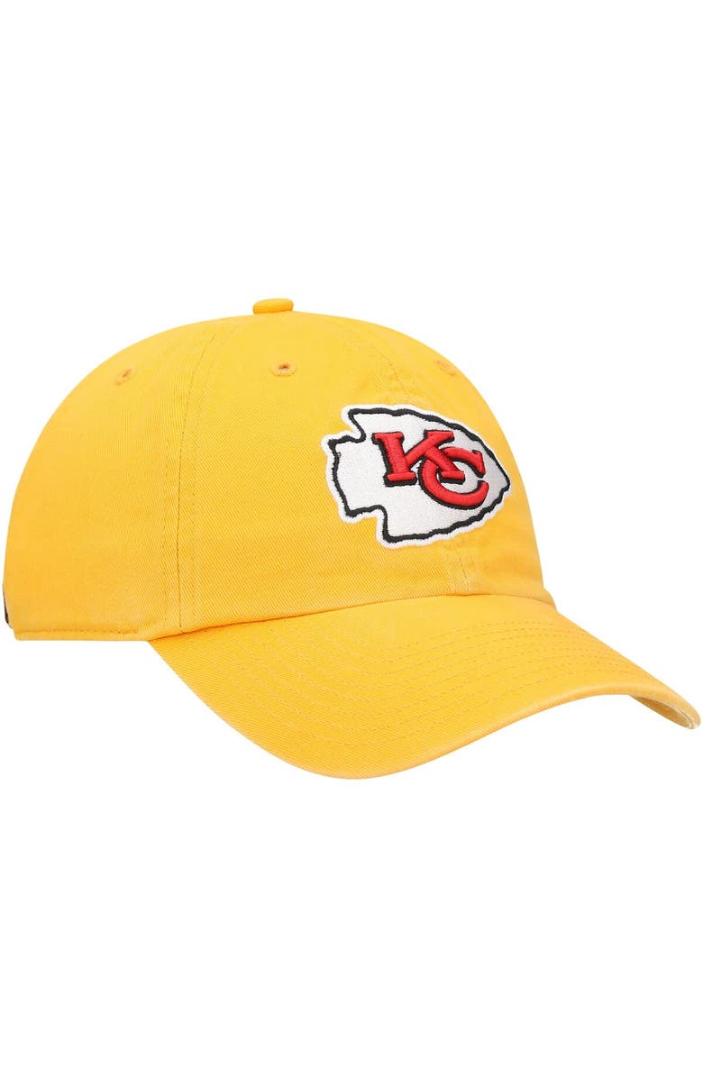'47 Men's '47 Gold Kansas City Chiefs Secondary Clean Up Adjustable Hat, Alternate, color,