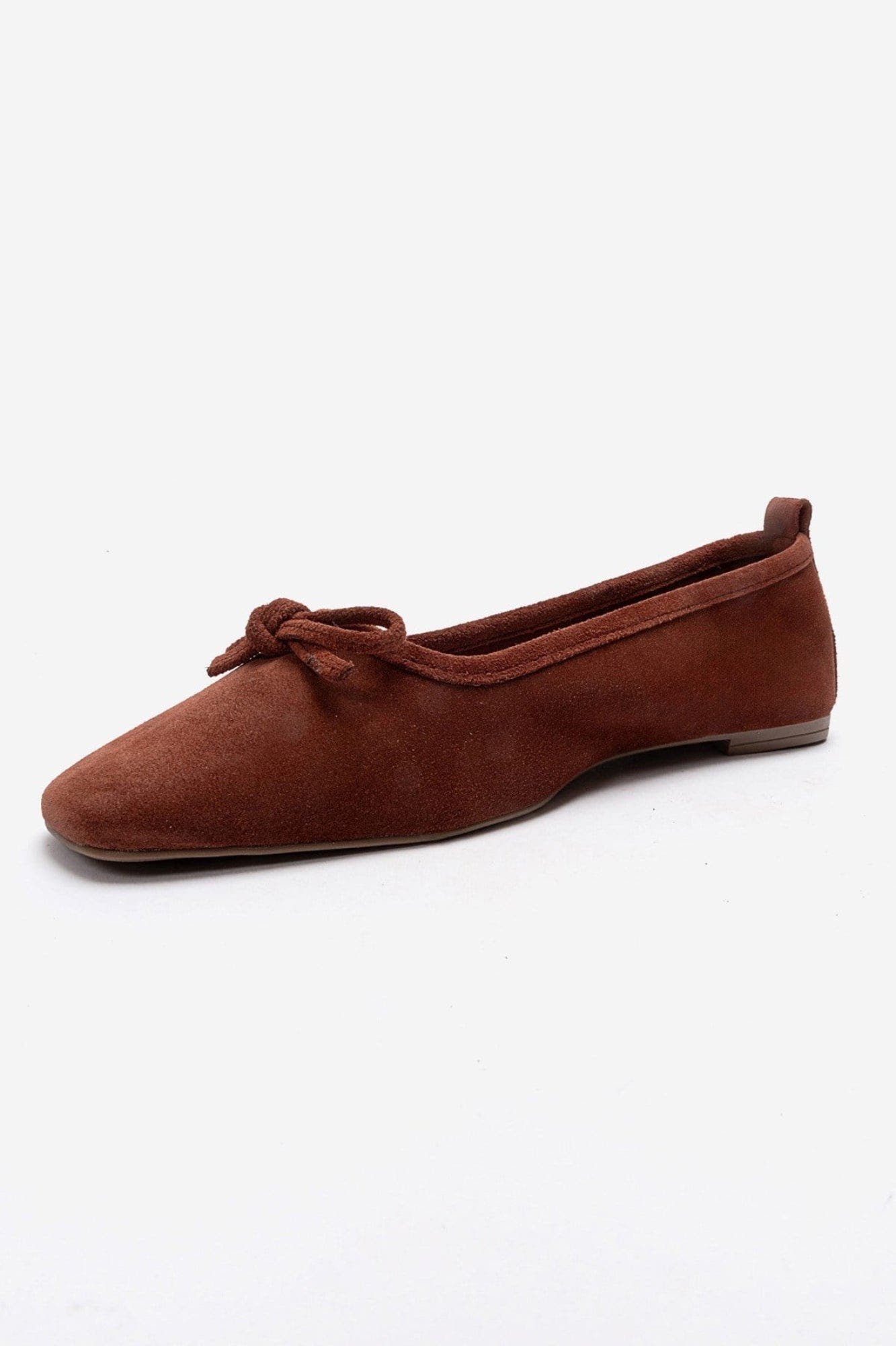 Sosa Leather Ballet Flat, Alternate, color, Terracotta Suede