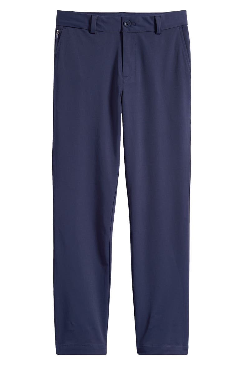 Kids' Flat Front Performance Chinos, Main, color, NAUTICAL NAVY