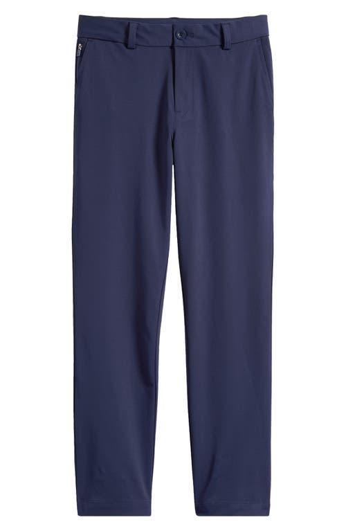 Vineyard Vines Kids' Flat Front Performance Chinos In Nautical Navy