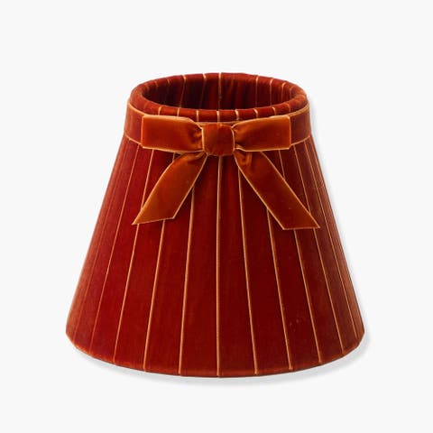 Velvet Bow Lampshade (18cm)