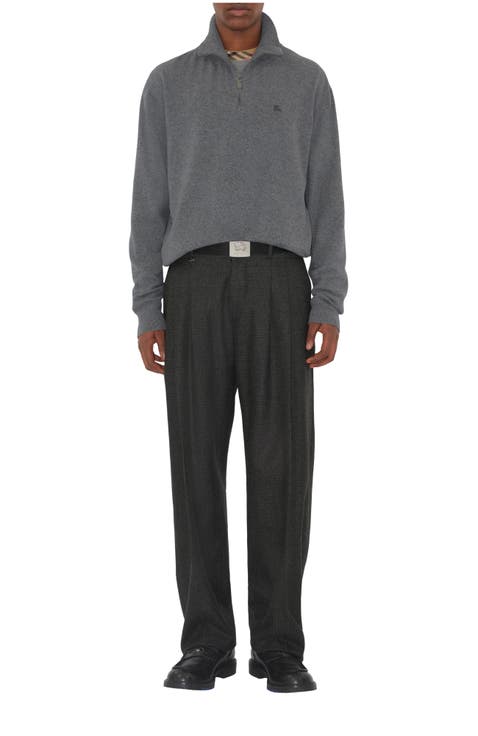 Cashmere Blend Half-zip Sweater