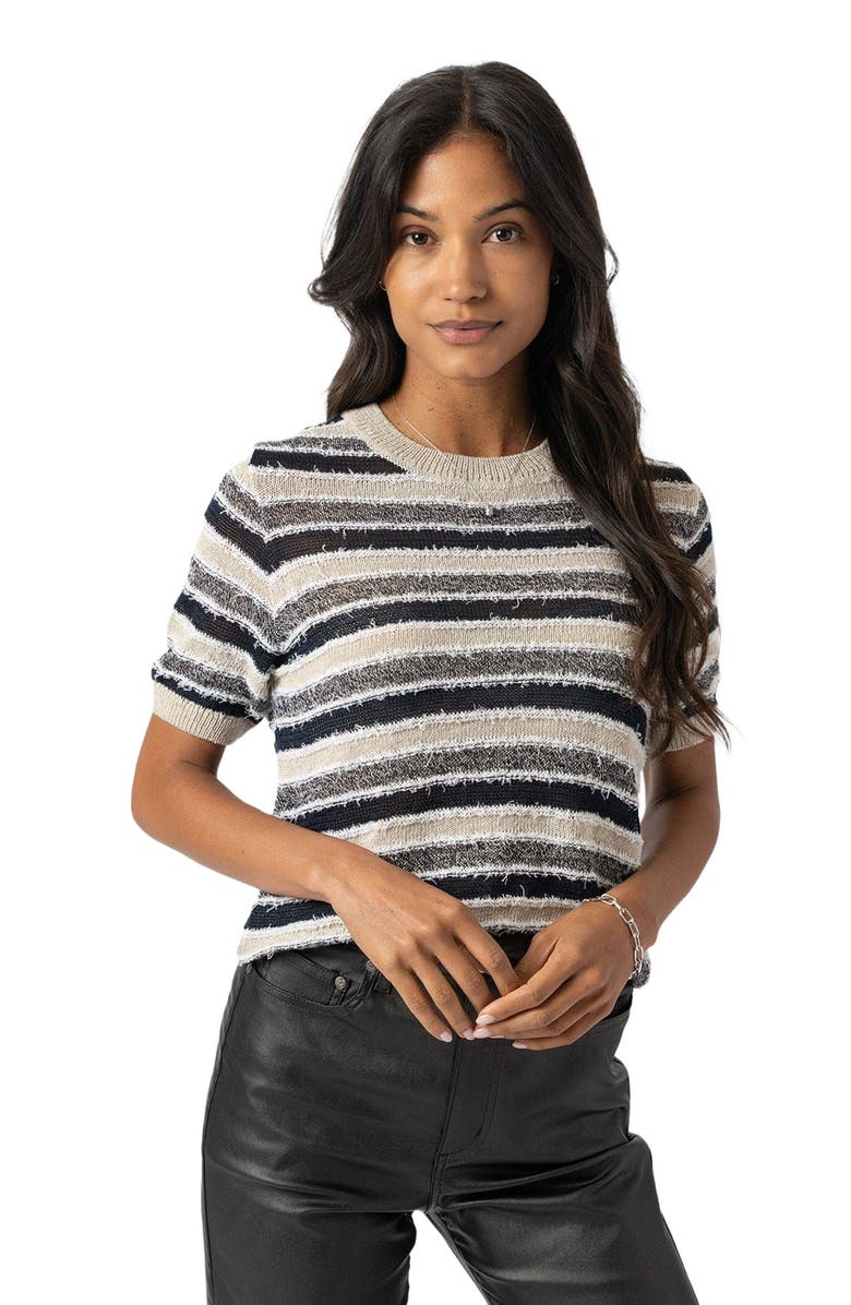 Saint + Sofia Fearne Knit Tee, Alternate, color, Blue