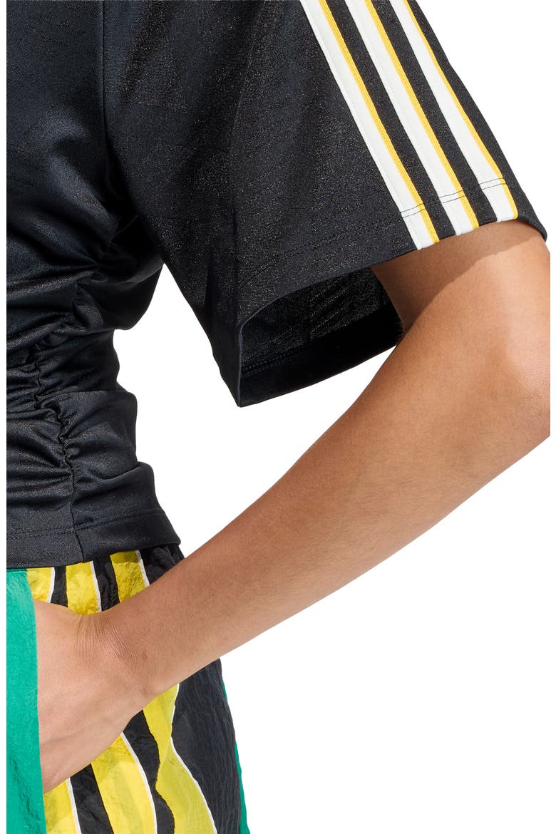 Side Ruched Jersey, Alternate, color, BLACK