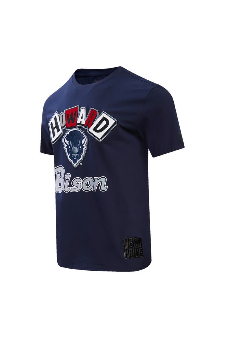 Men's Pro Standard  Navy Howard Bison Homecoming T-Shirt, Alternate, color, Navy