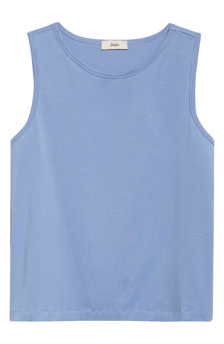 Herno Cotton Jersey Shell, Alternate, color, Sky Blue