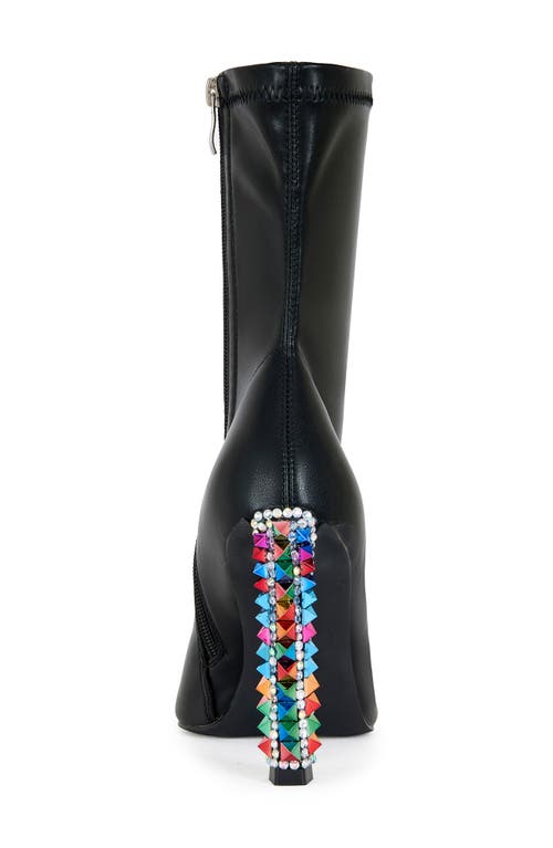 Azalea Wang Gryffon Pointed Toe Bootie In Black