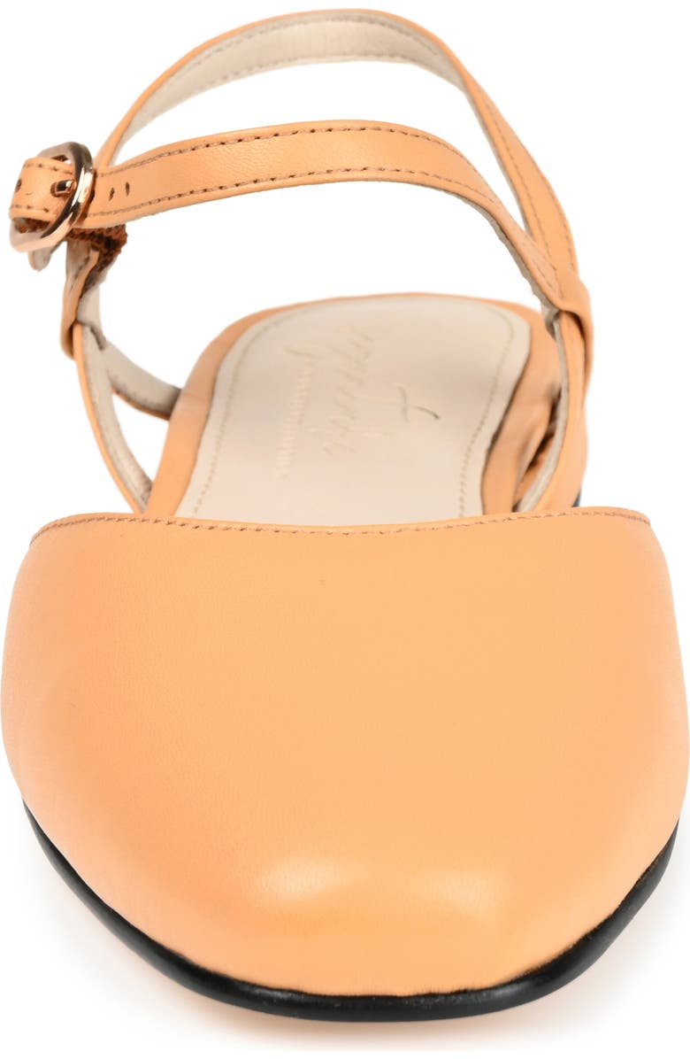 Journee Collection Amannda Ankle Strap Low Pump, Alternate, color, Tan