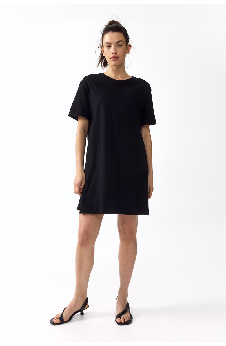 H&M Mama T-shirt Nursing Dress, Alternate, color, Black