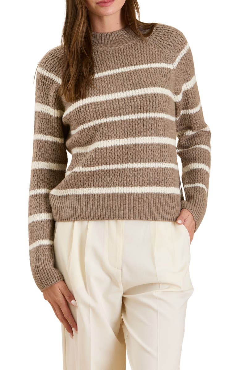 Blu Pepper Stripe Ribbed Sweater, Main, color,