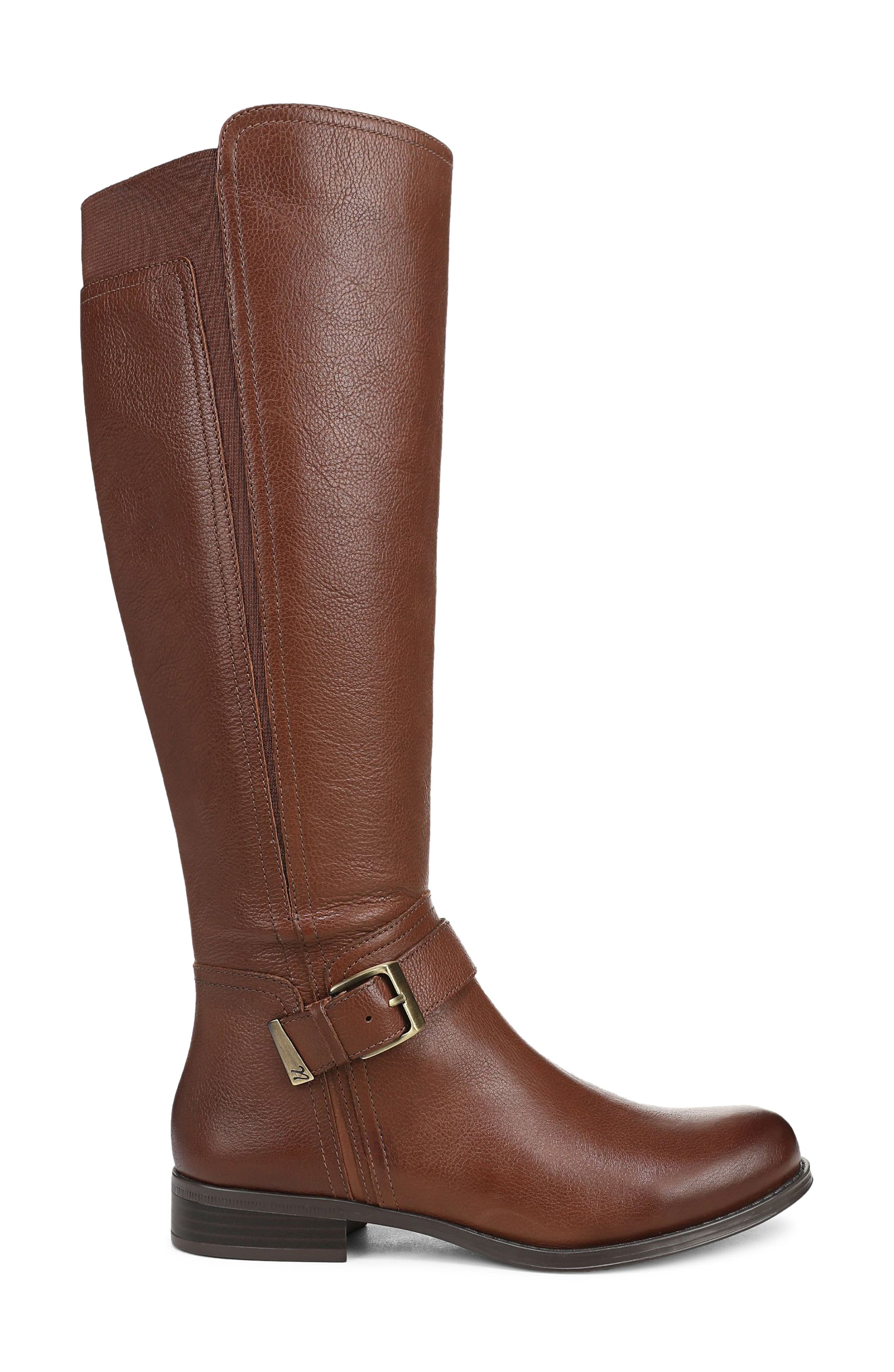 Juno Leather Riding Boot, Alternate, color, CARAMEL BROWN LEATHER