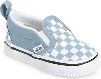 Womens light blue shops checkered vans