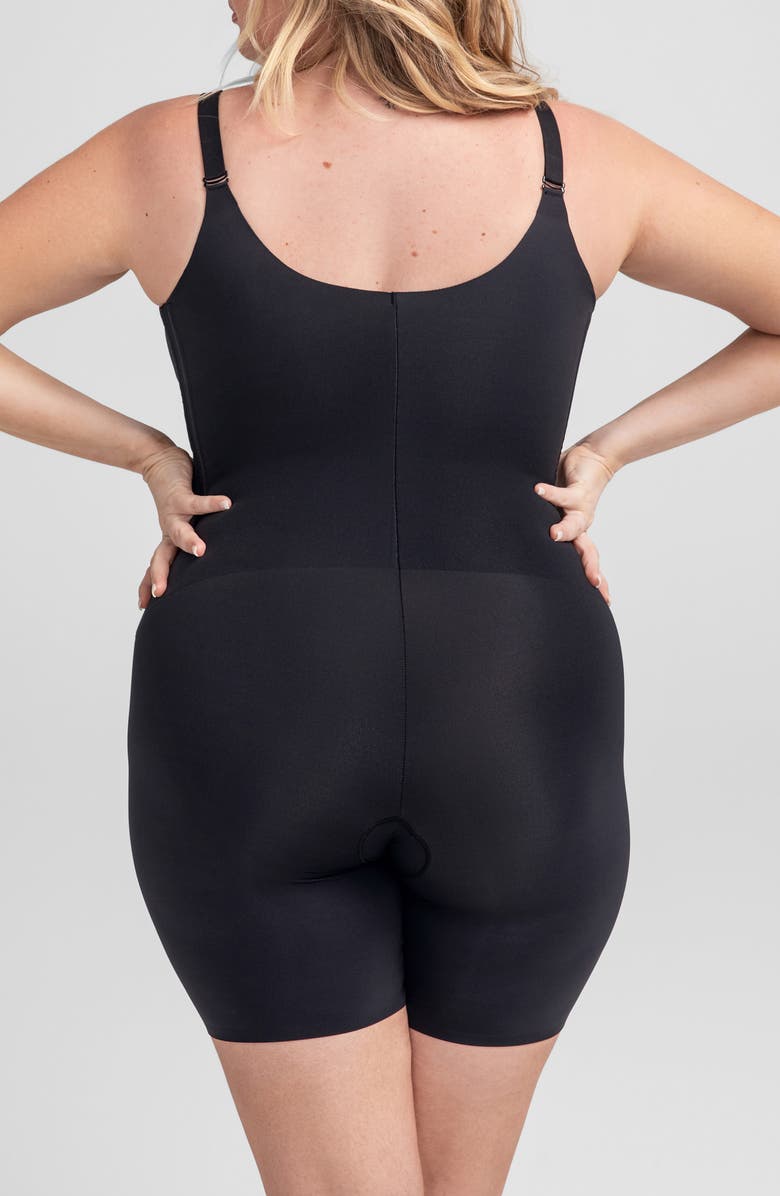 Honeylove Mid Thigh Bodysuit, Alternate, color, Runway