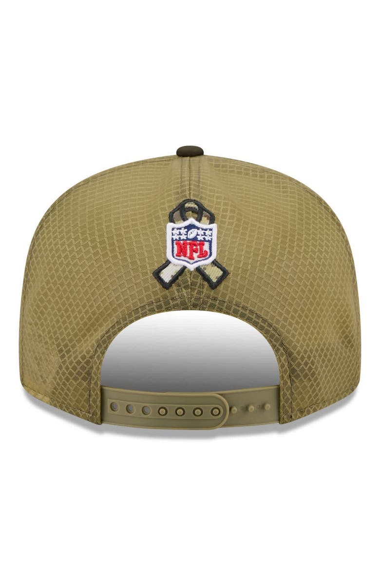 New Era Men's New Era  Dark Green Detroit Lions 2025 Salute to Service Split Panel 9FIFTY Snapback Hat, Alternate, color, 