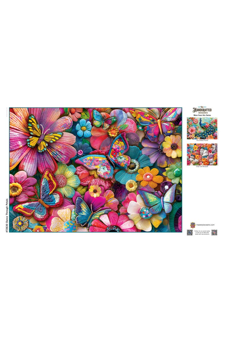 Dance Through Petals 1000 Piece Puzzle, Alternate, color, Multicolor