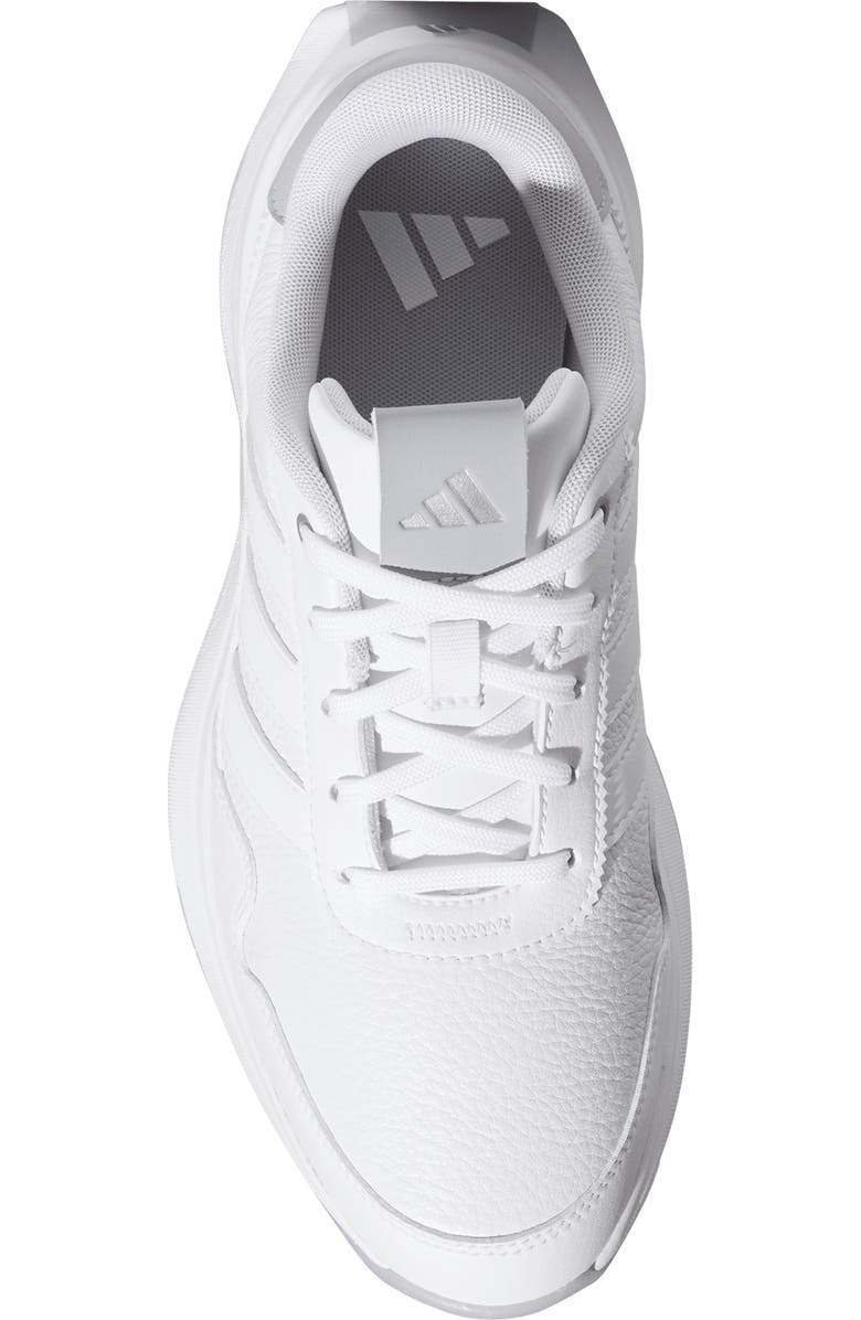 adidas S2G 26 Leather Waterproof Spikeless Golf Shoe, Alternate, color, White/ White/ Halo Silver