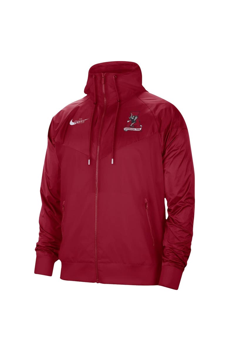 Nike Men's Nike Crimson Alabama Crimson Tide Windrunner Raglan Full-Zip Jacket, Alternate, color, 