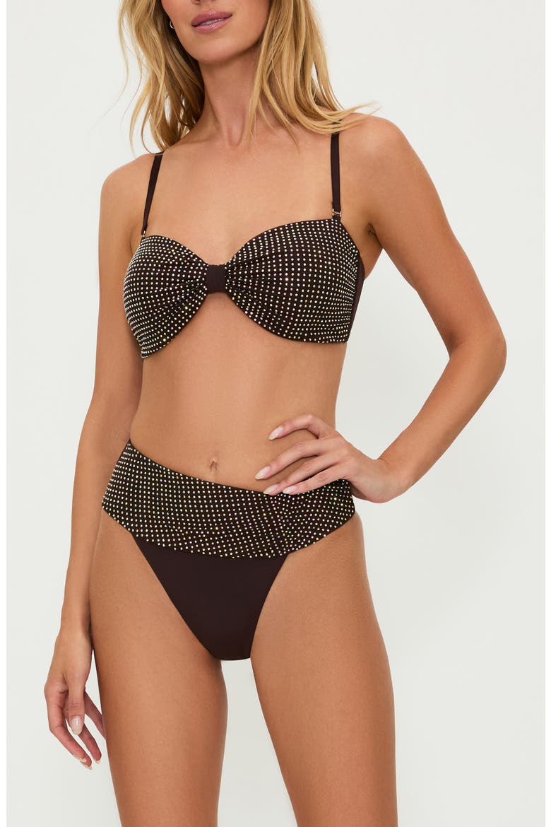 Paula Rhinestone Bikini Top, Alternate, color, JAVA JEWEL
