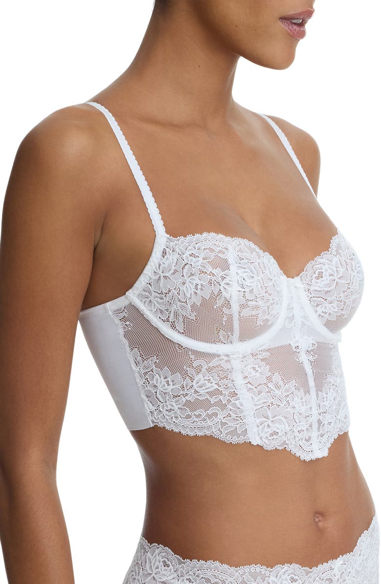 Skarlett Blue Captivate Crop Underwire Camisole, Alternate, color, White