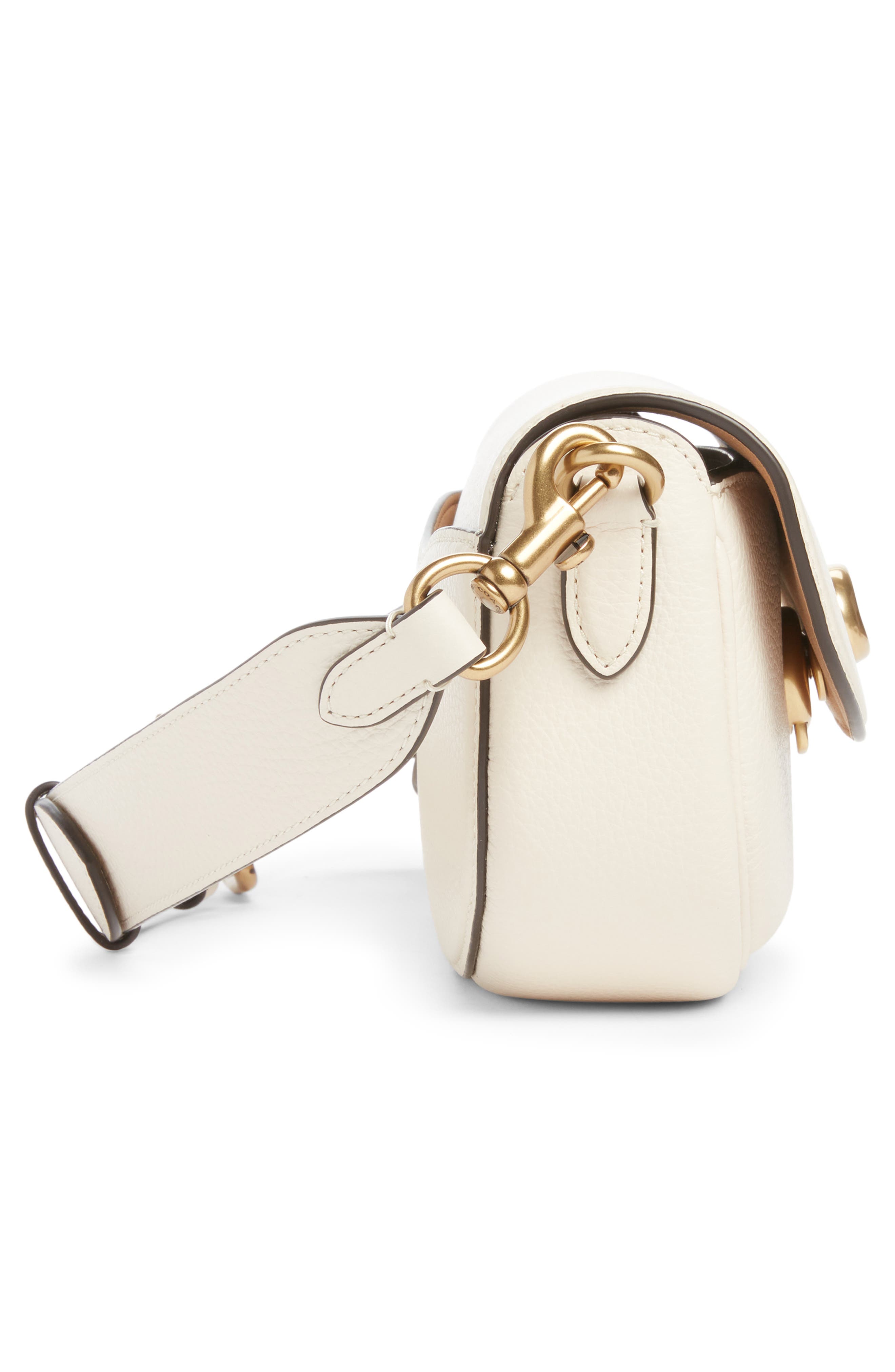 COACH Pebbled Crossbody Bag, Alternate, color, Chalk