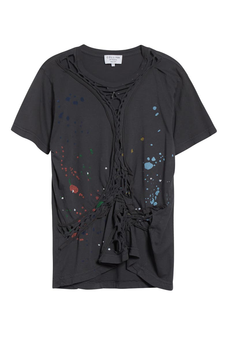 Tosh Paint Splatter T-Shirt, Alternate, color, SPLATTER WASHED BLACK