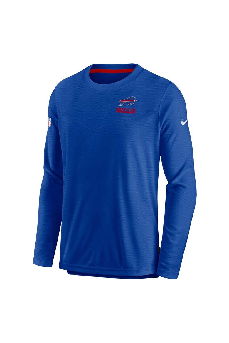 Men's Nike Royal Buffalo Bills Sideline Lockup Performance Long Sleeve T-Shirt, Alternate, color, Royal