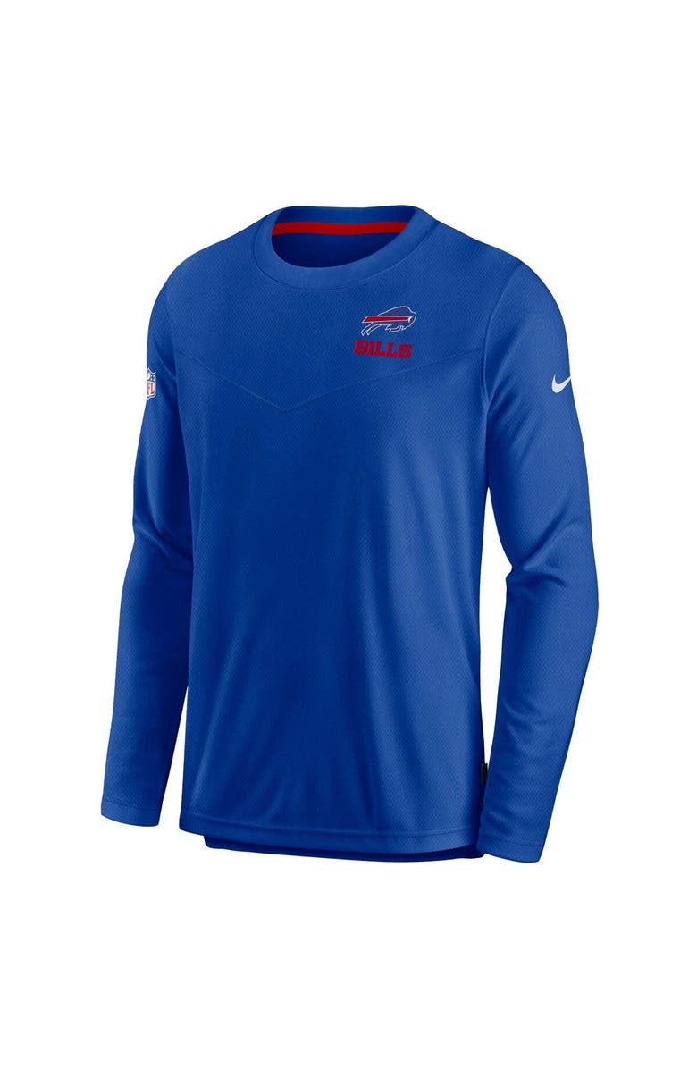 Nike Men's Nike Royal Buffalo Bills Sideline Lockup Performance Long Sleeve T-Shirt, Alternate, color, Royal