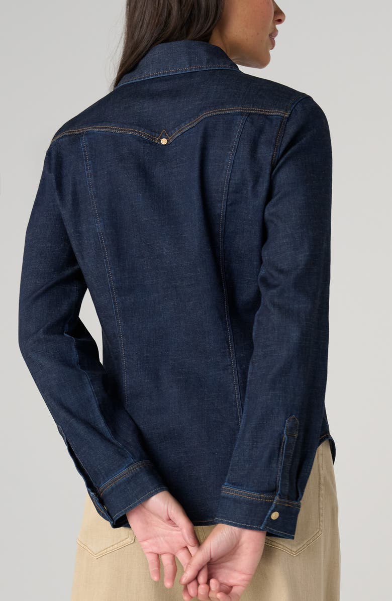 Liverpool Western Slim Fit Denim Shirt, Alternate, color, Triple Crown