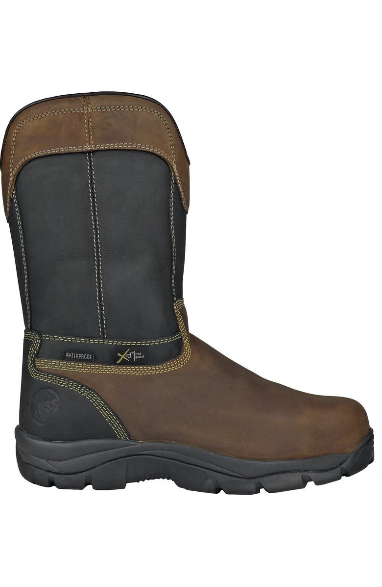 Hoss Boot Company HOSS Slag Composite Toe Met Guard Work Boot, Alternate, color, Brown