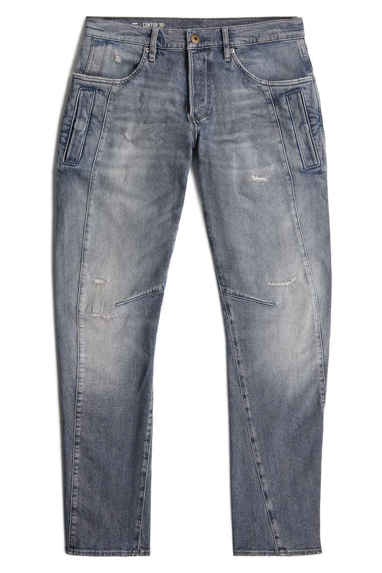 Contour 3D Regular Fit Jeans, Alternate, color, WORN IN ELECTRIC BLUE RESTORED