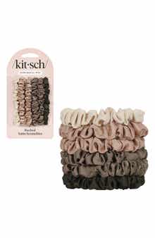 Kitsch Satin Ultra Petite 6-Pack Scrunchies