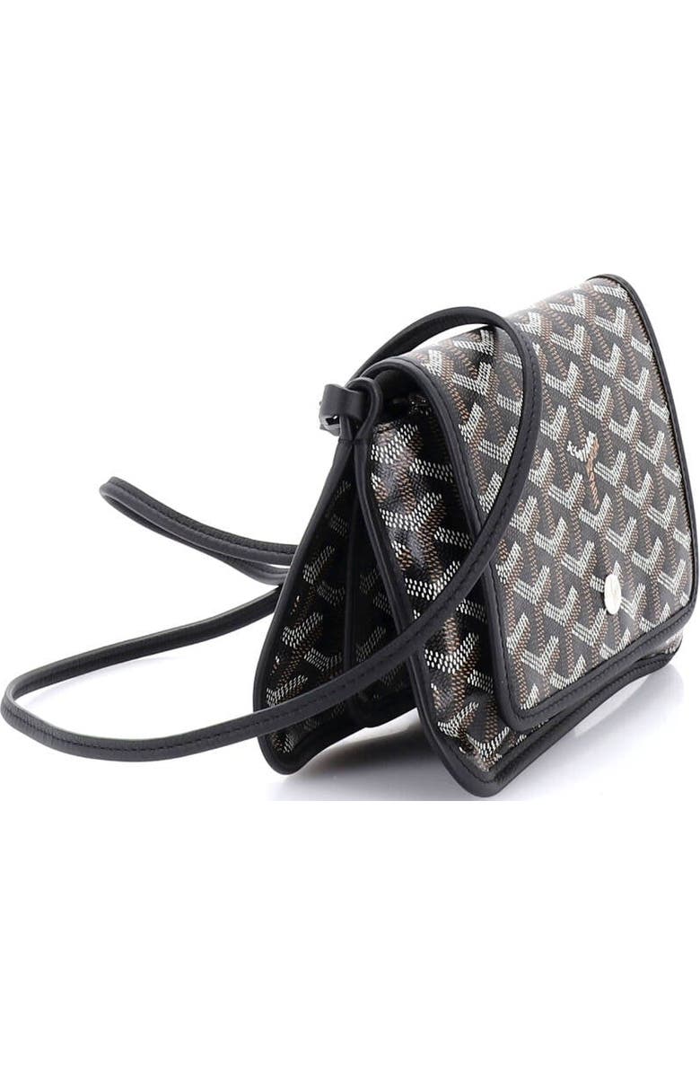 Pre-Owned Goyard Plumet Clutch Wallet Coated Canvas, Alternate, color, Black