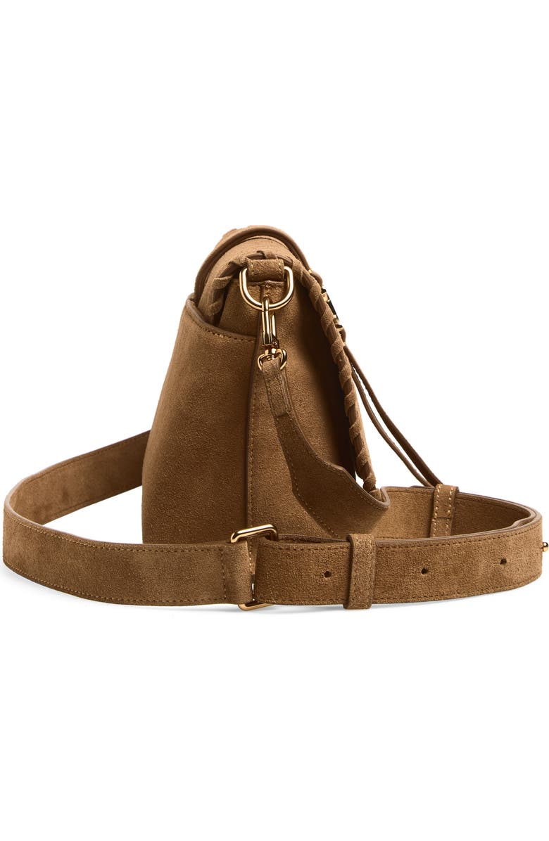 Sam Edelman Sylvia Suede Crossbody Bag, Alternate, color, Tan