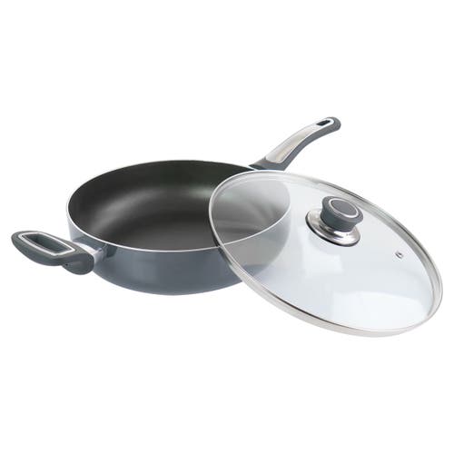 Oster 3.5 Quart Aluminum Saute Pan With Lid In Gray