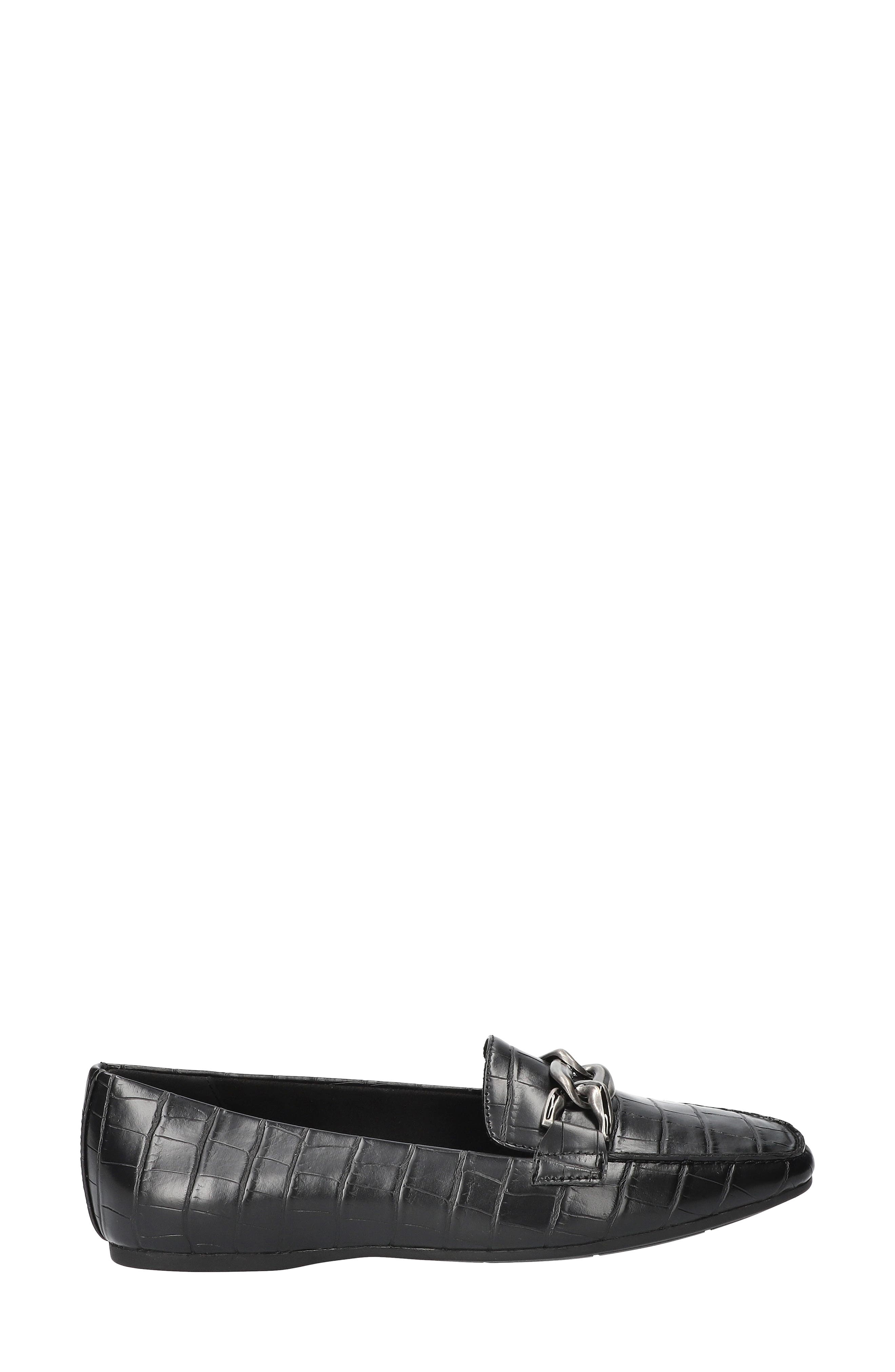 EASY STREET Amber Loafer, Alternate, color, Black Croco