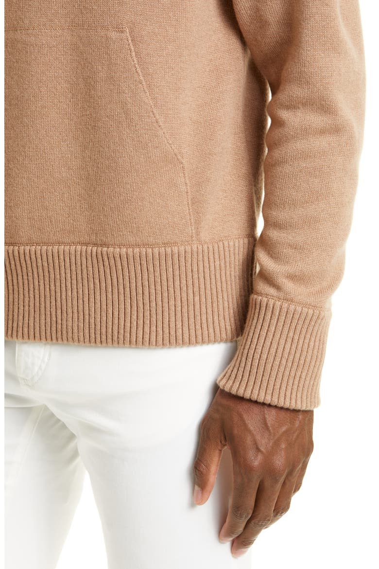 Chunky Cashmere Hoodie, Alternate, color, VICUNA