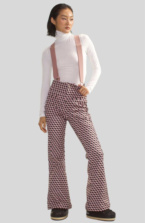 Cynthia Rowley Slope Style Ski Pants In Taupe Multi