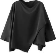 MANGO Asymmetric Satin Top