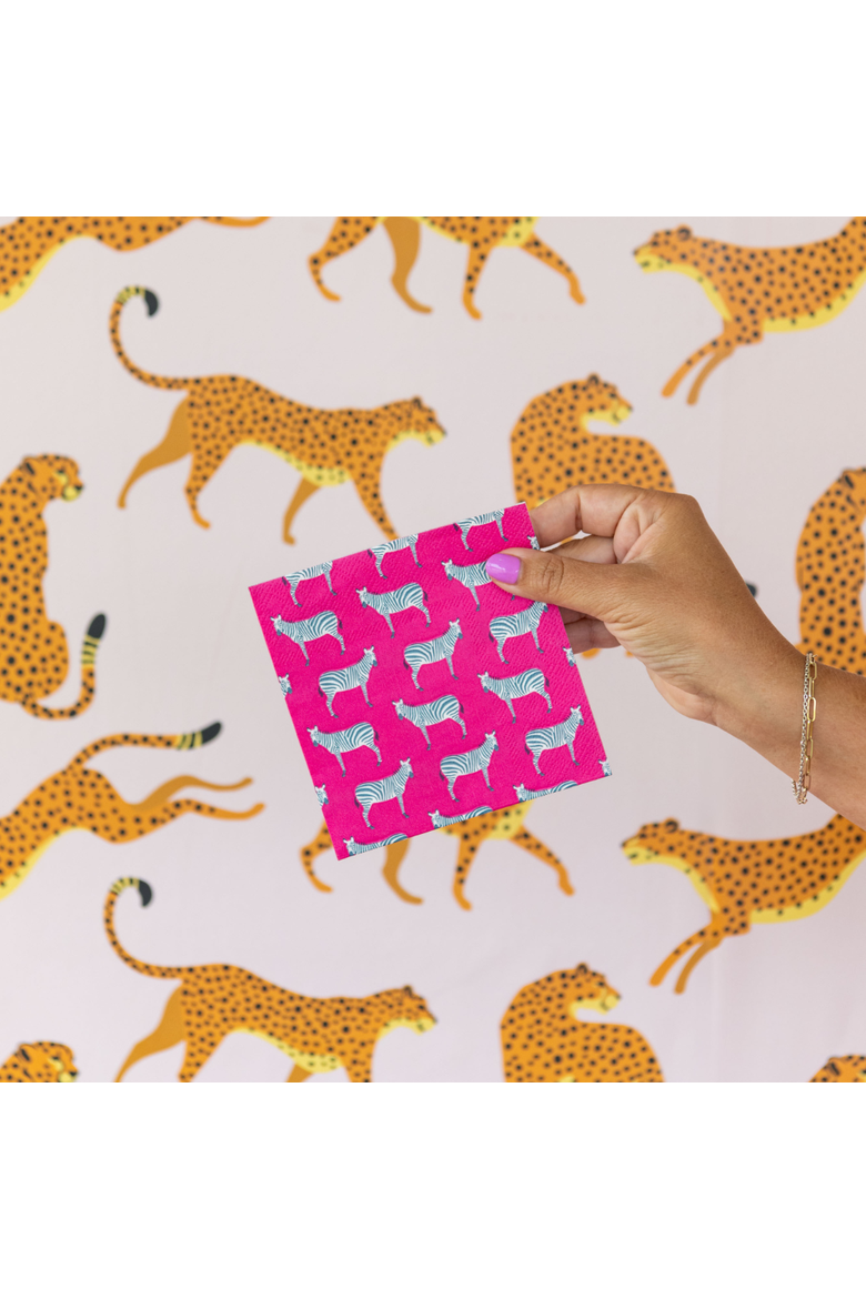 Jungle Animals  Cocktail Napkins, Alternate, color, Assorted Pre-Pack