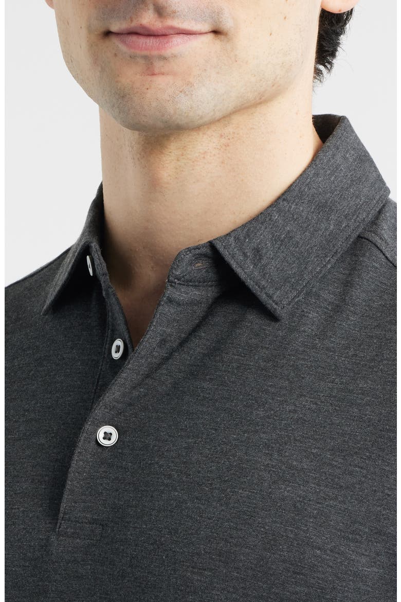XC+™ Apex Heathered Performance Polo, Alternate, color, CHARCOAL HEATHER