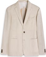 Bugatchi Tan Herringbone Knit Sport Coat